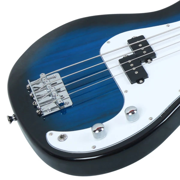 Electric Bass Guitar 4 Strings 20 Frets Electric Bass Set Electric Bass with Belt Cable and Wrench Tool