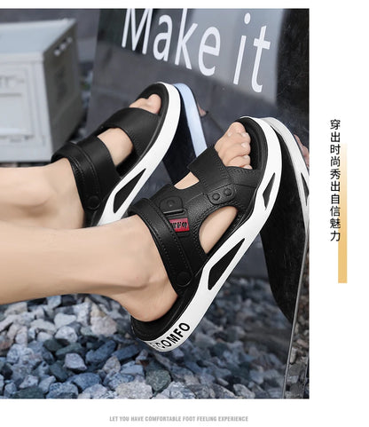 Men Summer Sandals Outdoor Ultralight Slippers EVA Non Slip Orginal Sandals Platform Beach Fashion Slides High Quality Shoes