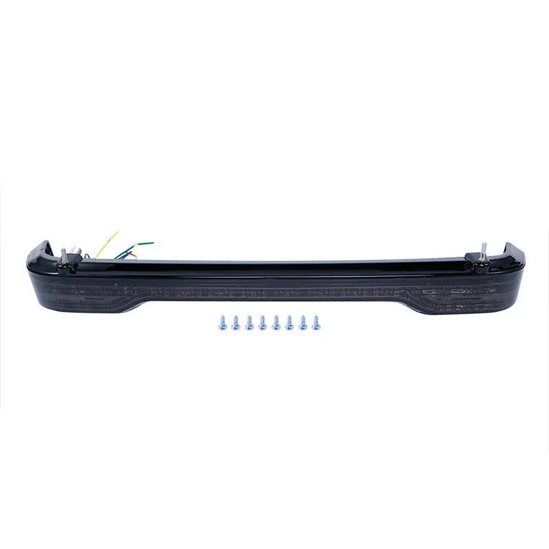 Motorcycle King Trunk Pad Top Rack LED Brake Light For Harley Touring Road Glide 2014-2025