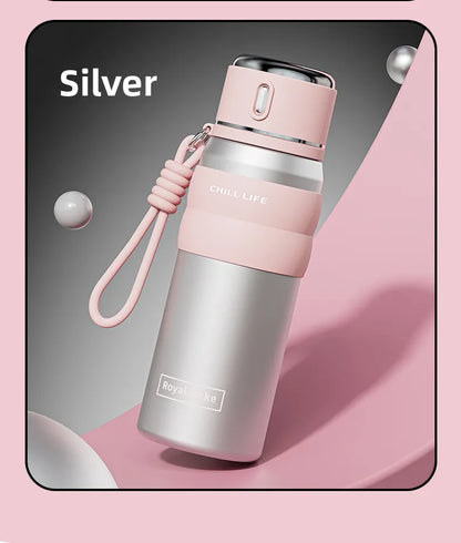 Dopamine all steel insulated cup 316 stainless steel high aesthetic water cup intelligent temperature display cup