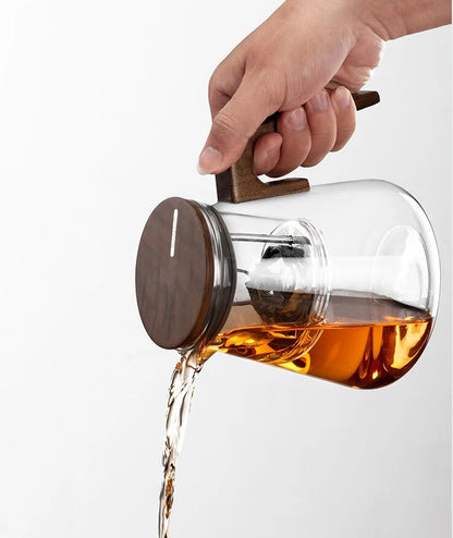 Bonston elegant cup insulation separation bubble teapot heat-resistant glass teapot simple filter tea cup 500ml