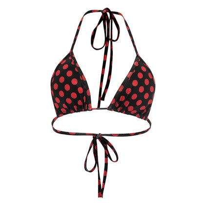 FAGADOER Sexy Woman 3 Piece Set Outfit Polka Dot Print Patchwork Short Sleeve Crop Top and Pants Matching Female Streetwear New