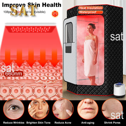 For Salle De Sauna Spa Tubs &  Rooms Indoor Outdoor Infrared Portable Tent Sauna Heater Kit with Control Panel