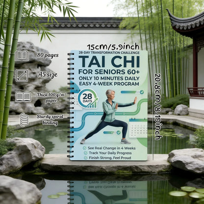 Gentle Tai Chi for Seniors – Spiral Bound Step-by-Step Book with Daily Routines to Improve Balance, Mobility & Independence, Ill