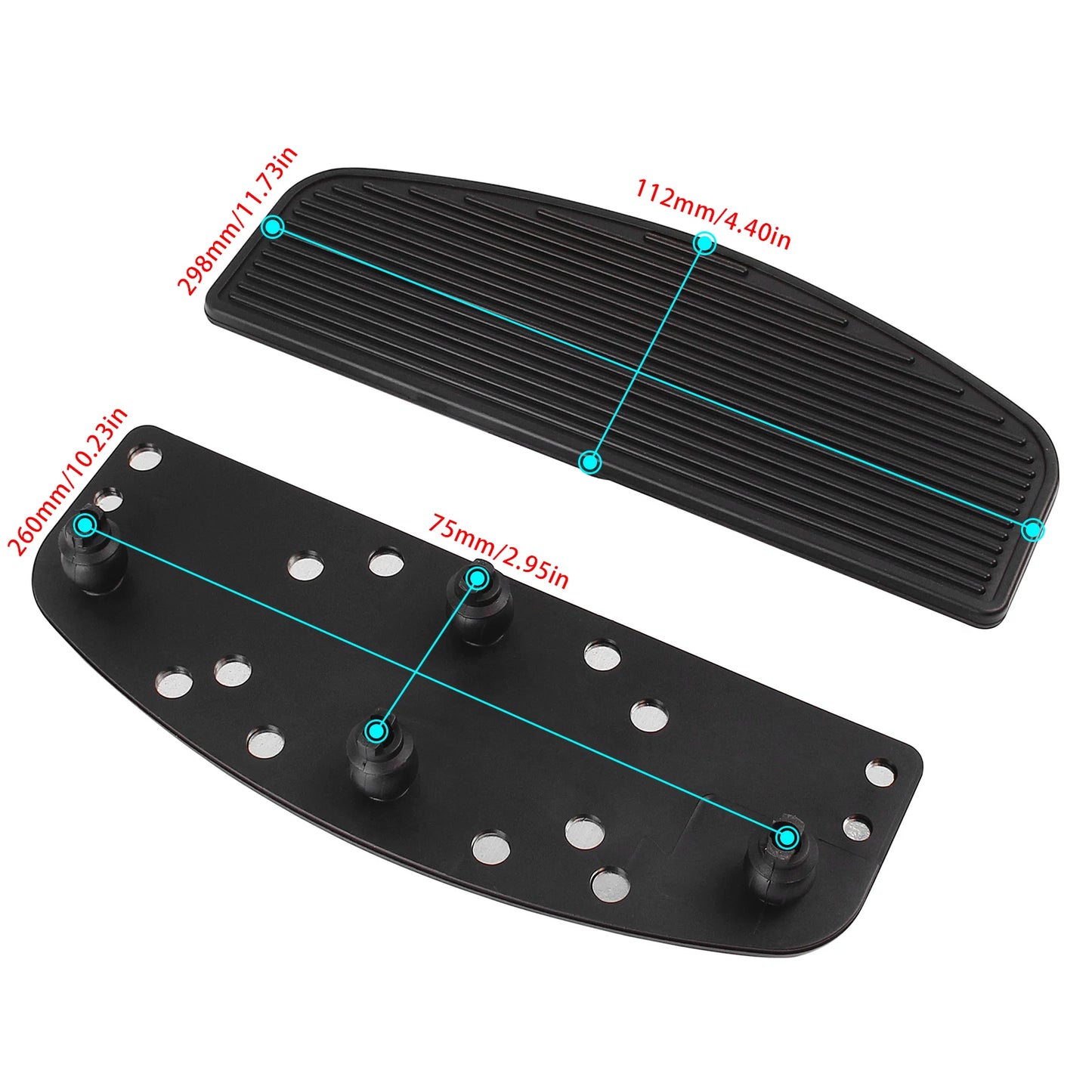 Motorcycle Rubber Rider Insert Floorboard Footboard Kit For Harley Touring Electra Street Road Glide Ultra Classic CVO 1986-2019
