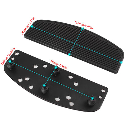 Motorcycle Rubber Rider Insert Floorboard Footboard Kit For Harley Touring Electra Street Road Glide Ultra Classic CVO 1986-2019