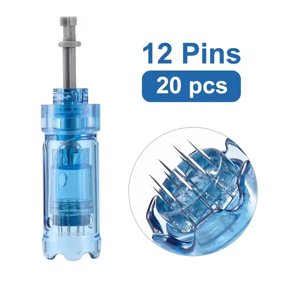 Bayonet Cartridge Needle for Dr Pen M8S /A8S/ A9/ A11 Microneedle 12/ 18 /24 /36 /42 Pin / Round Nano / 3D Replacement Tip Head