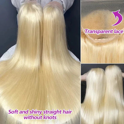 613 Honey Blonde Straight 250% 30 40 Inch Human Hair Wigs 13x6 Hd Lace Frontal Wig Brazilian Raw Hair 13x4 Hd Lace Front Wigs