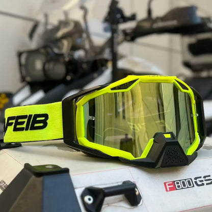 Motorcycle glasses with windproof lens for motocross, dirt bike, ATV, ski, sunglasses & outdoor cycling