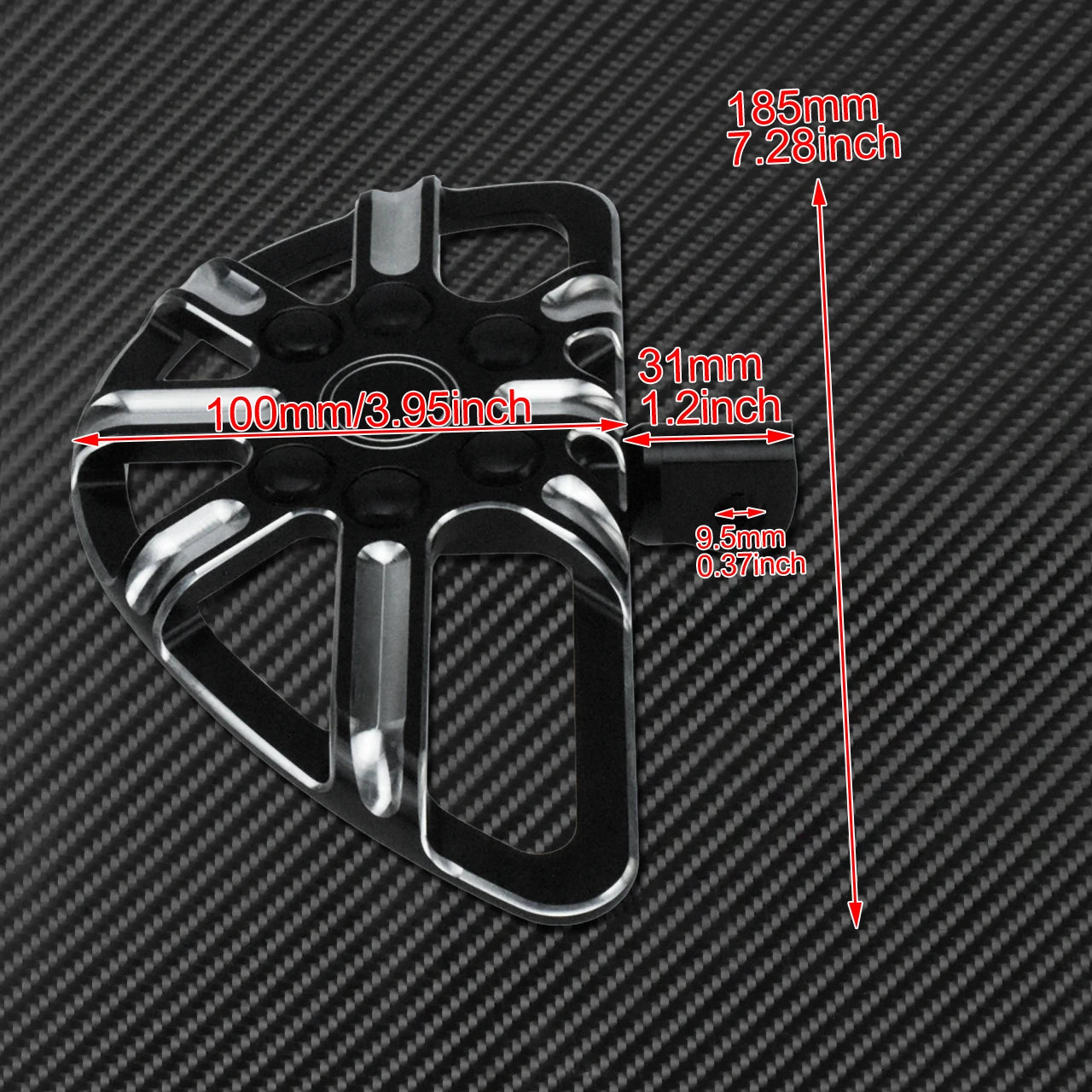 Motorcycle Floorboard Front Rear Footrest Driver Footpeg Passenger Pedal For Harley Touring Electra Street Glide Dyna Softail FL