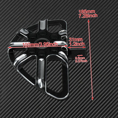 Motorcycle Floorboard Front Rear Footrest Driver Footpeg Passenger Pedal For Harley Touring Electra Street Glide Dyna Softail FL