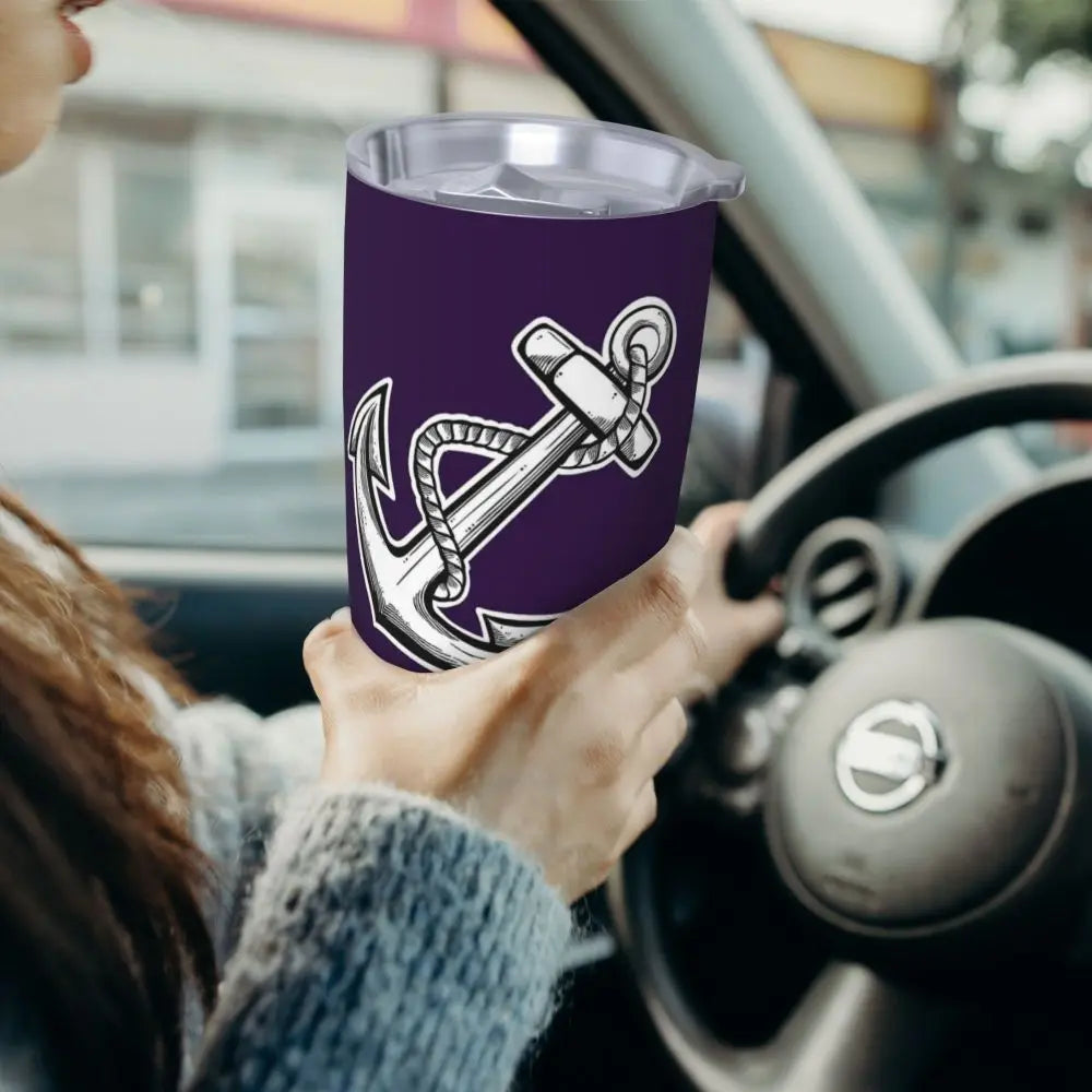 Fremantle Dockers Anchor Stainless Steel Tumbler Vacuum Insulated Mugs Thermal Cold Cup Straw With Lid 20oz