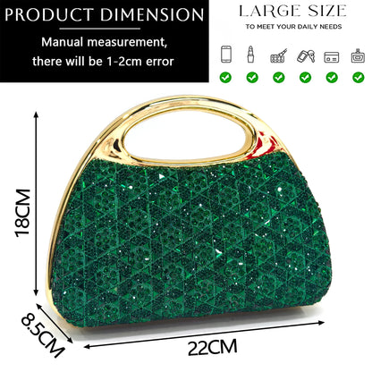 Venus Chan 2026 Women’s Italian Gold High Heels with Rhinestone Detail & Matching Bag Set - Stylish Pointed Toe Design