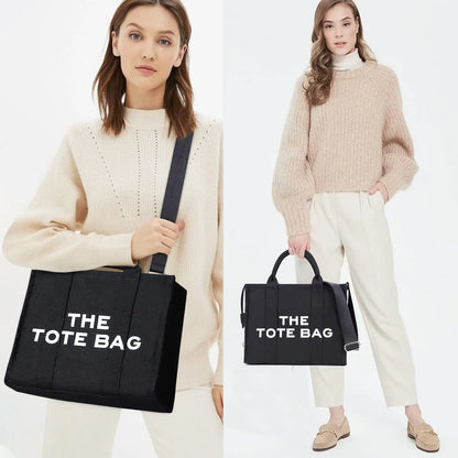 THE TOTE BAG Designer Fashion Handbag Shoulder Strap Crossbody Handbag Adjustable Large Capacity Canvas Women's Bag