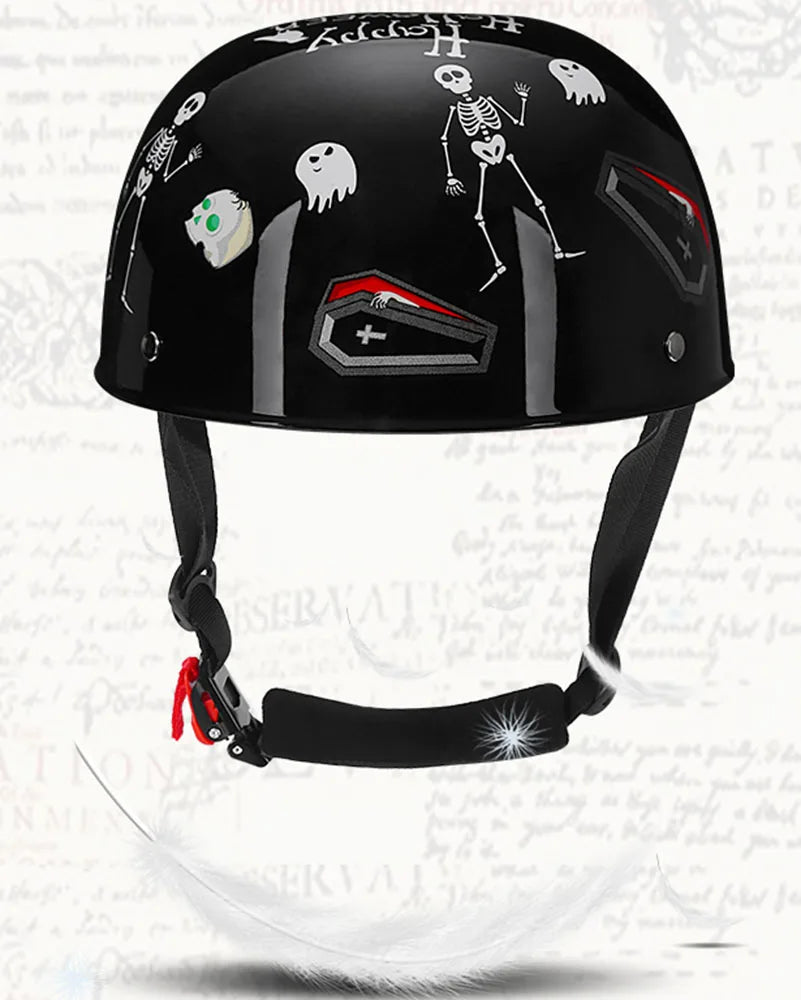 2022 Baseball Cap Helmet Motorcycle Vintage Retro Helmets Summer Open Face Scooter Cruiser Chopper Gangster DS Men Women