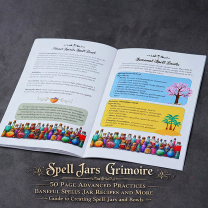 77 Pages Witchcraft Grimoire Pages Book of Shadows Kit with Moon Phases Herbal Lore Spells Gothic Dark Academia Witch Journal