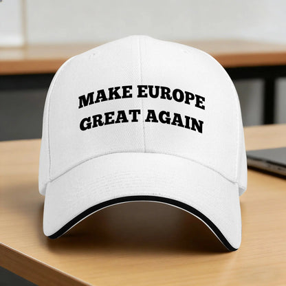 Make Europe Great Again Baseball Cap  Women Men Print Trucker Hat Summer Casual Outdoor Gym Sun Visor Baseball Caps