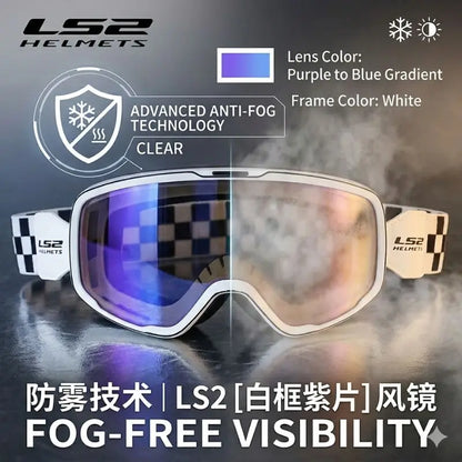 LS2 Original Motocross Glasses Windproof UV Protective Motorcycle Goggles Off-Road Dirt Bike MTB MX Racing Eyewear Men Women