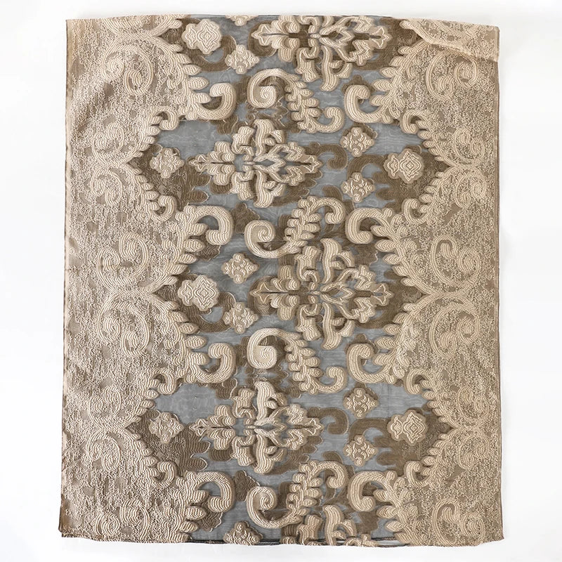 Fashion Women Cut Flowers Hollow Lace Gradient Flower Silk Scarf Spring Shawls and Wraps Towel Femme Beach Sjaals