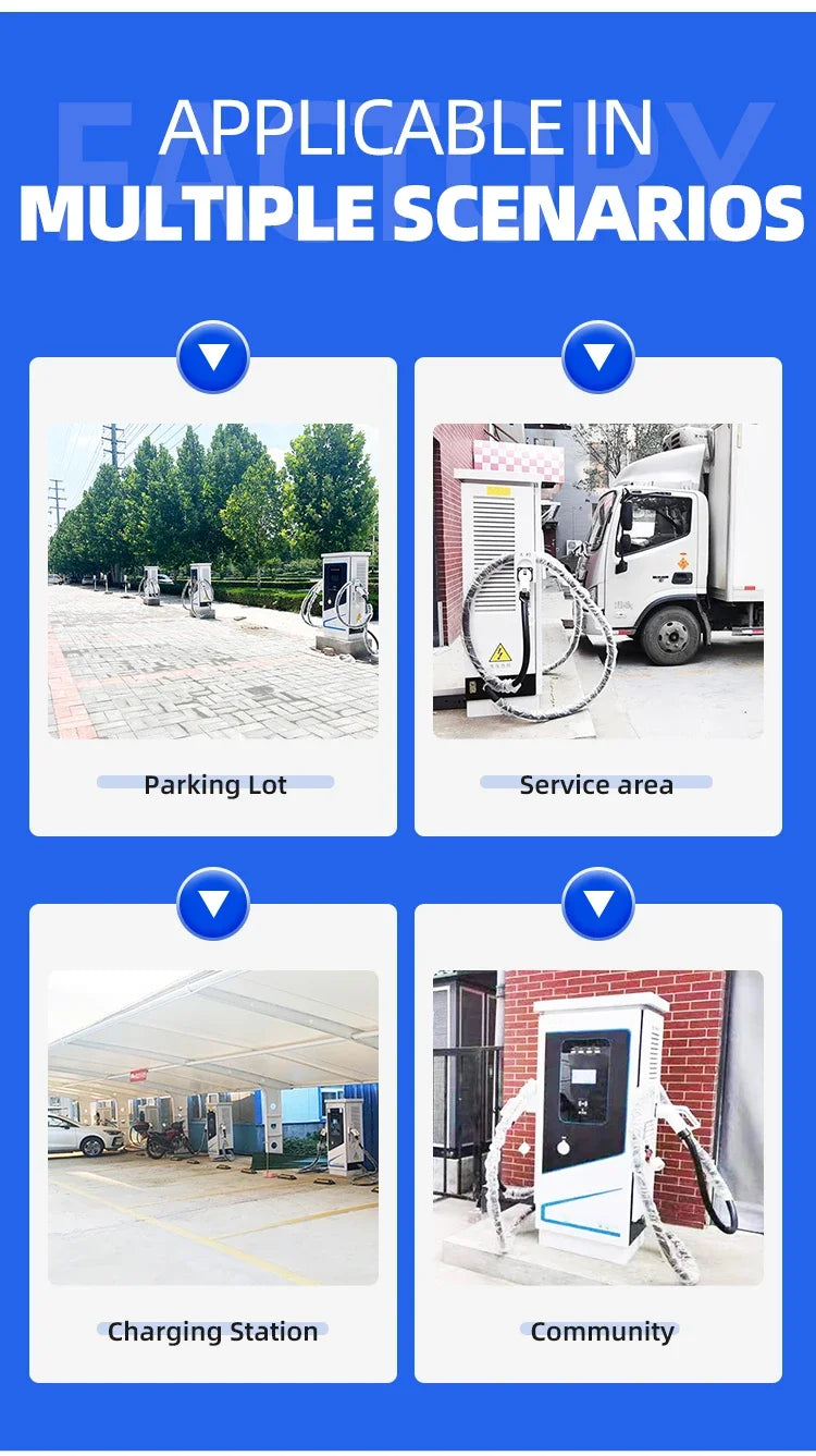 Customized DC Fast EV Charging Station Split-type Charger Power Stack Charge Post Station Dc Fast Electric Car Charger Pile