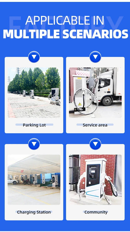 Customized DC Fast EV Charging Station Split-type Charger Power Stack Charge Post Station Dc Fast Electric Car Charger Pile