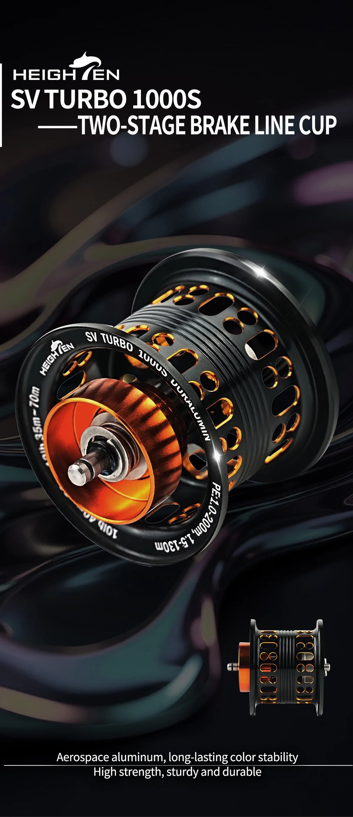 HEIGHTEN Shallow Spool For Daiwa Zillion Steez ct Ryoga Morethan Baitcasting Reel Lure Fishing