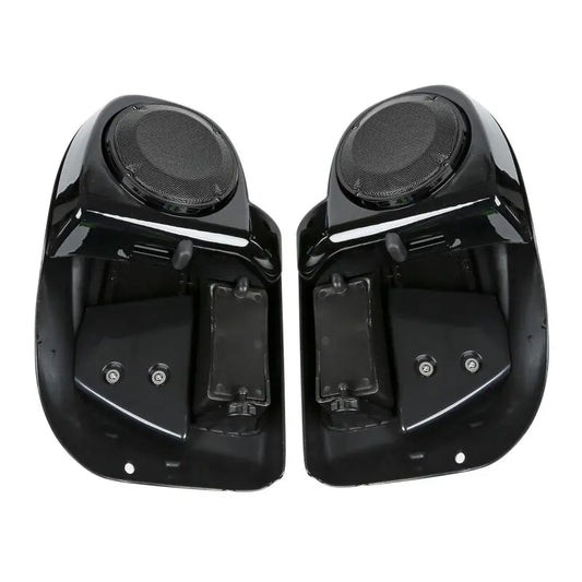 Motorcycle Lower Vented Leg Fairing + 6.5" Speakers W/ Grills For Harley Touring Electra Glide Road King Street Glide 2014-2024