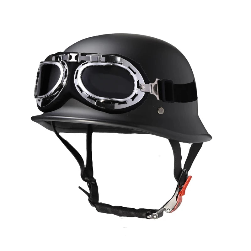 Open motorcycle half helmet German retro cruise protection helmet suitable for adult and child riding safety helmets