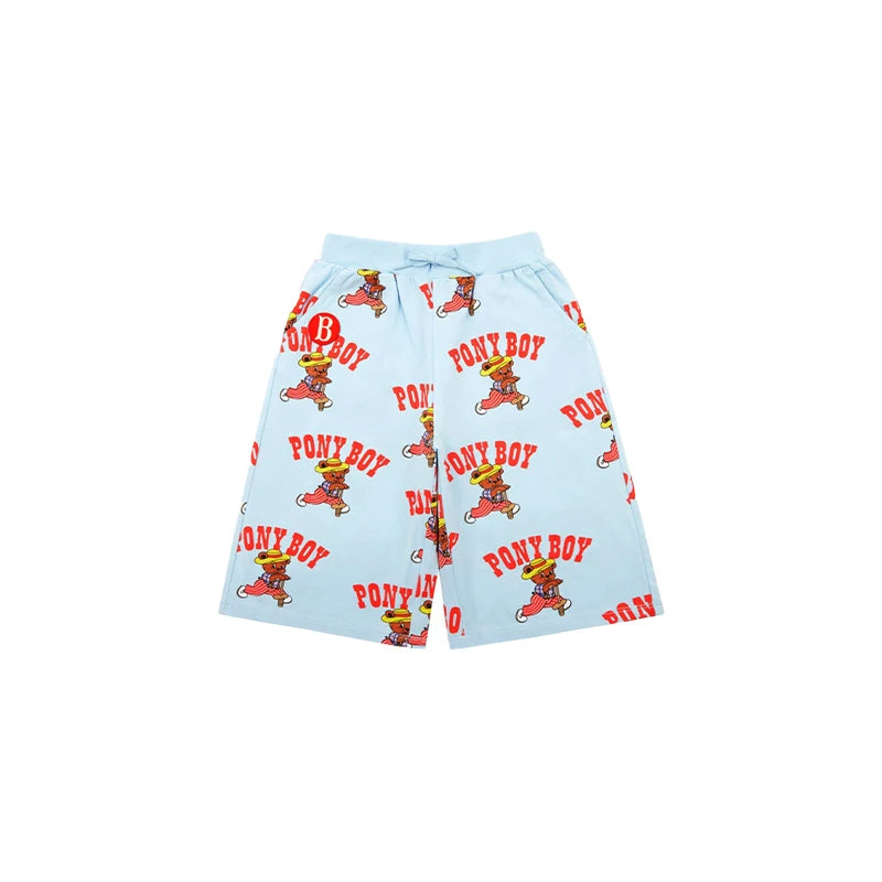 Summer 2026 New Kids T-shirt Shorts Set Korean Boy Girl Letter Printed T-shirt Children's Casual Set Sunscreen Suit Set