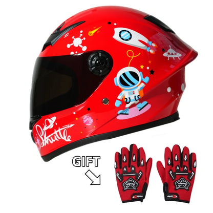 New Cute Kids Full Face Helmet Adjustable Bike Motorcycle Safety Helmet for All Seasons