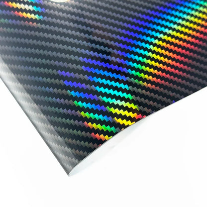 High Gloss Laser Blue Carbon Fiber Vinyl Film  Motorcycle Body Stickers Rainbow Car Film Covers Accessories Wrap Foil Sticker