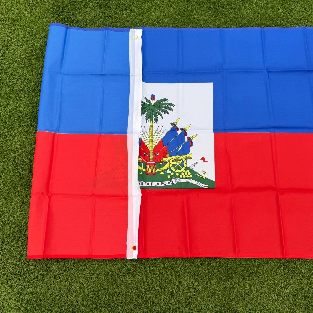 Haiti Flag 150x90cm Large 3x5 FT Haitian National Flag Polyester Double Stitched Outdoor Indoor Decoration