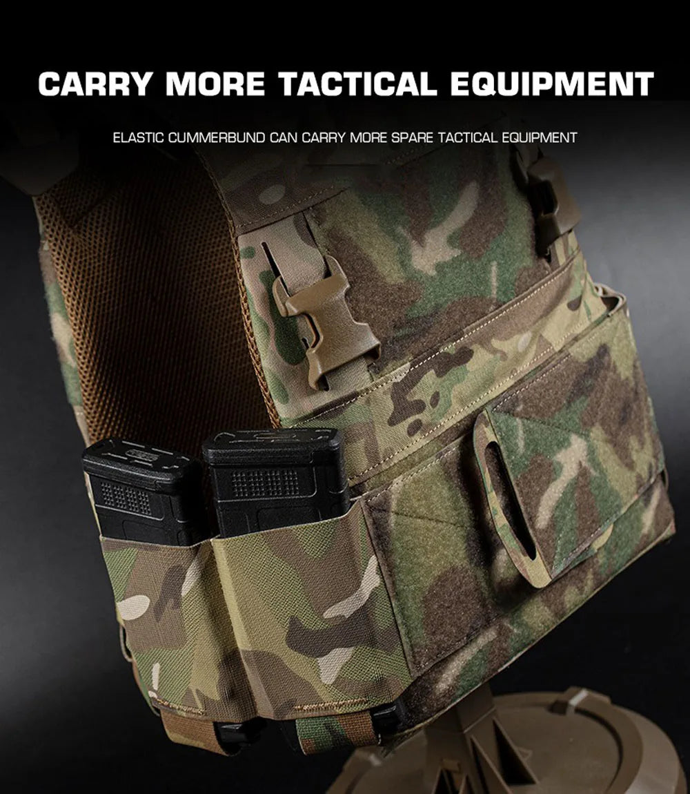 Tactical Vest Ferro FCPC Low Visibility Hunting Combat Plate Carrier 25MM Buckle Expansion CS Airsoft Games Multi-Mission Gear