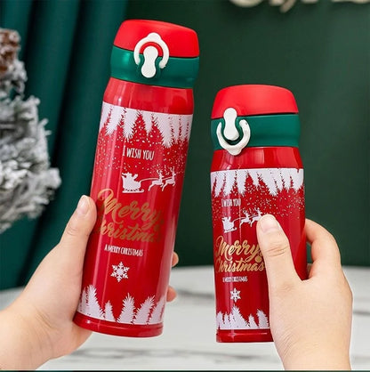 Hot 304 Stainless Steel Christmas and New Year Gift Bouncing Insulated Cup, Creative Water Cup, Internet Famous Minimalist Cup L