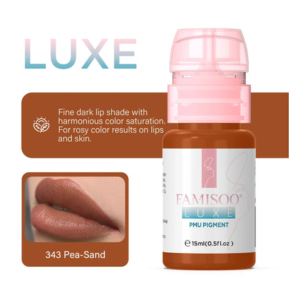 15ML Luxe PMU Pigment Europe's Best-selling 9 colors Lip Tattoo Ink For Semi Permanent Makeup Nano Lips Microblading Pigment