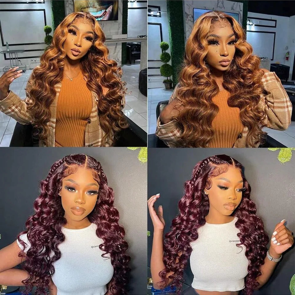 100% Human Hair 13x6 HD Deep Wave Lace Frontal Wigs 13x4 Water Curly 5x5 Glueless Lace Front Wig 30 40 Inch