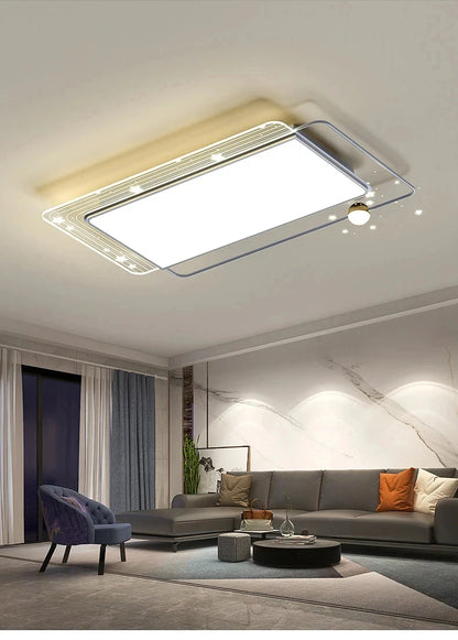 Modern Simple LED Ceiling Lamp Home Decor Bedroom Study Fixture Creative Dining Living Room Lights Children's Room Chandelier