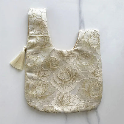 Chinese Style Embroidered Shoulder Bag Elegant Handbag Retro Small Square Bag Wedding Party Luxury Designer Women Evening Clutch
