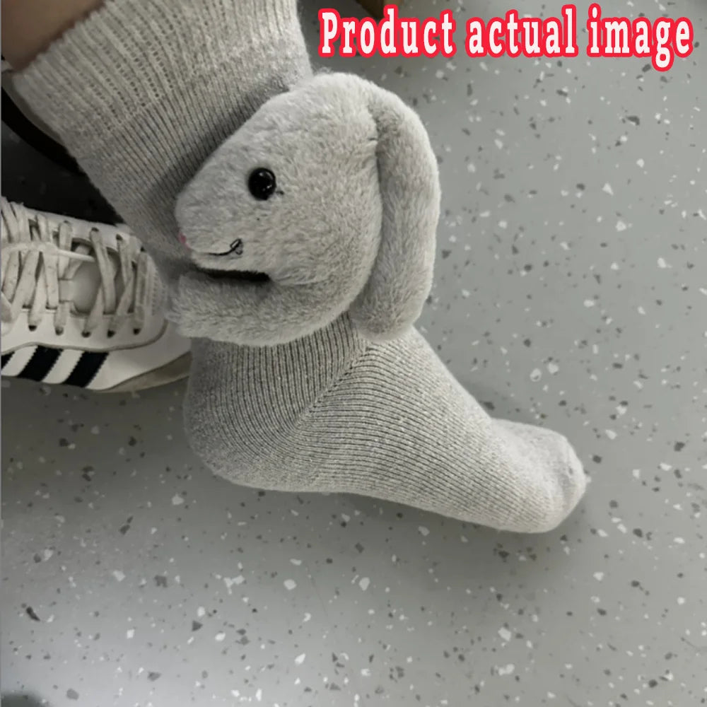 3D Knitted Animal Cute Socks Cozy Fuzzy Thick Warm Plush Socks for Women Teens Kids Home Winter Holiday Christmas Gift