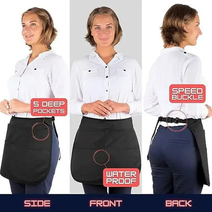1Pcs New Versatile Waist Apron For Barbers Beauty Experts Car Mechanics Featuring Tool Pouch And Water Resistance