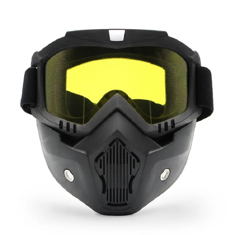 Protective Motorcycle Face Mask Removable Full Face Tactical Motorcycle Helmet Goggles Riding Motocross Glasses Moto Accessories