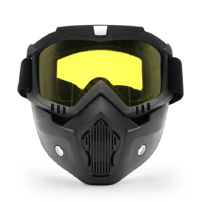 Protective Motorcycle Face Mask Removable Full Face Tactical Motorcycle Helmet Goggles Riding Motocross Glasses Moto Accessories