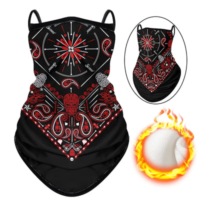 Motorcycle Warm Scarf Thick Ski Mask Windproof Polar Fleece Winter Riding Cold-proof Face Towel Unisex Outdoor Hiking Neck Cover