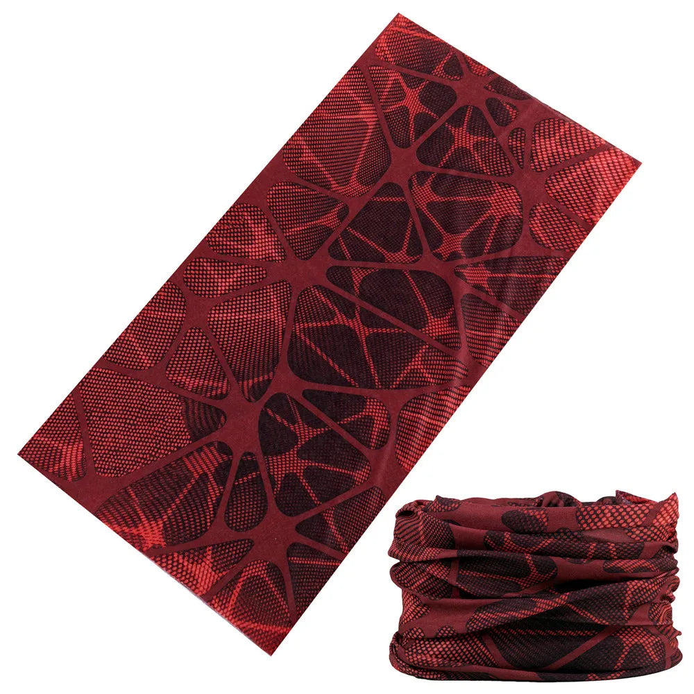 2024 New Green Bandanas Future Geometry Design Sports Headbands For Woman Man Balaclava Funny Face Mask Cycling Neck Scarf