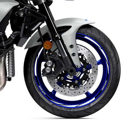 For MT-09 MT09 MT 09 Motorcycle Reflective Wheel Sticker Racing Rim Stripe Tape Decal Waterproof  Accessories