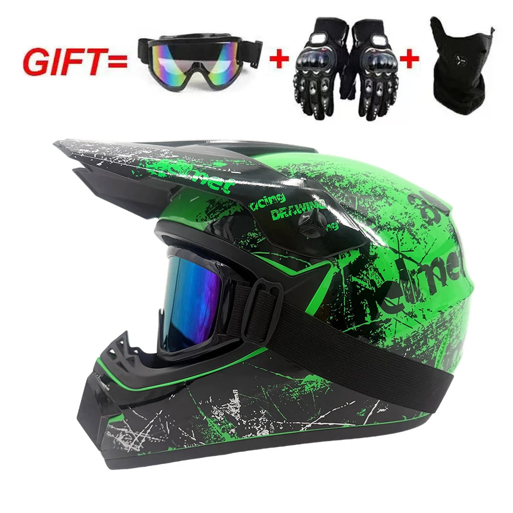 High Quality Motorcycle Off Road Racing Helmet ATV Forest DH Mountain Bike Full Helmet DOT Approved