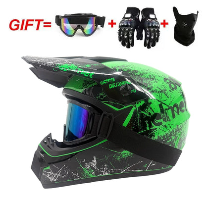 High Quality Motorcycle Off Road Racing Helmet ATV Forest DH Mountain Bike Full Helmet DOT Approved