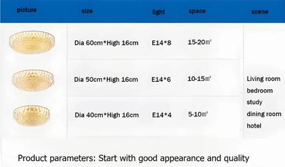 Big Luxury Crystal LED Ceiling Chandeliers for Living Room New Gold Hanging Lamps for Ceiling Modern Home Decor Lustre Lighting