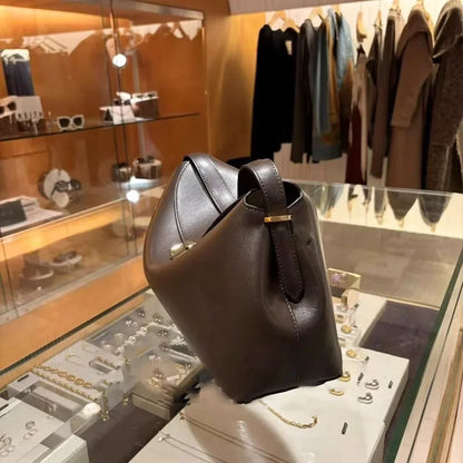 High Quality Messenger Bag 2025 New Large-capacity Fashion Light Luxury Niche Cowhide One-shoulder Commuter Female Bag