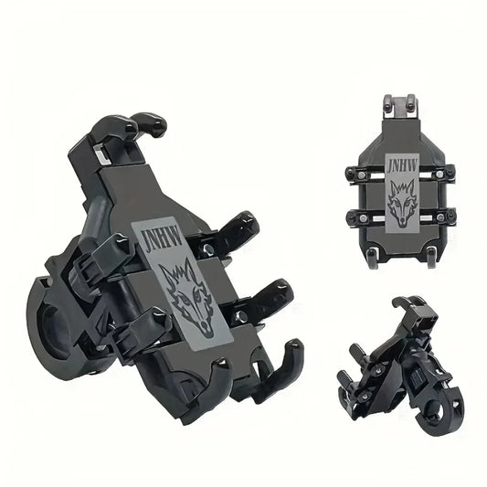 1 Pcs Super stable Motorcycle Handlebar Phone Holder 360 Degree Rotating Motorcycle Navigation Shock-proof Phone Stand Bracket